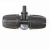 Conector en T Plana de Bloqueo Capilar 8/12, Diámetro Exterior 6mm, Boquilla Atomizadora de Salida Única Accesorios para Conectores de Jardinería