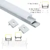 Kit de fita de LED embutida em perfil de alumínio luz de LED para armário com carcaça dividida acessórios para luz de armário barra de luz dura embutida