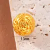 Accesorios Antiguos Vietnamitas de Oro de Arena Alta Retención de Color Cuentas Espaciadoras Colgante de Zirconio Incrustado de Durazno Cadena de Extensión para Pulsera y Collar Joyería DIY