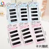 Set de Pinzas para el Cabello de Dibujos Animados Pintura Negra Mate Pinza para Flequillo Cabello 20 Pinzas de Una Palabra En Cajas Pinza Lateral Simple A33