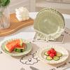 Pratos de Cerâmica Ins Pratos de Mesa Pratos Armazenamento Cor Sob Esmalte Pratos de Jantar Domésticos Pratos de Frutas Lanches Sobremesas