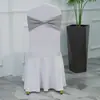 Lazo elástico sin nudo para respaldo de silla flor de respaldo de silla de banquete de hotel boda funda de silla flor de respaldo de silla decoración de taburete correa de amarre fija