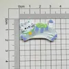 Lindos Accesorios de Animalitos Pequeños con Patrón de Agua de Dibujos Animados Pegatinas para Funda de Teléfono con Pegamento de Crema DIY Decoración Acrílica para Zuecos