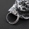 Anillo de Cabeza de Dragón Retro Popular Europeo y Americano Transfronterizo, Anillo Abierto Personalizado y Audaz para Hombre, Joyería de Anillo Versátil de Nicho