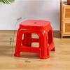 Banqueta Familiar Cadeira de Jantar Plástico Banco Vermelho Doméstico Espessado Empilhável Simples Banco Quadrado Plástico Cadeira Alta e Baixa