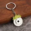 Presente Criativo Disco de Freio Cubo de Roda Pinça Metal Chaveiro Modificação de Carro Disco de Freio Pendente Corrente Argola Chave