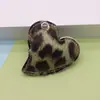 Acessórios de Cabelo DIY Transfronteiriços Grampo de Cabelo Tiara Material Pu Estampa de Leopardo Retrô Coração Acessórios de Roupa Acessórios de Joias Atacado