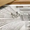 Brincos de Aço Titânio Coração Pérola para Mulheres, Fecho de Rosca, Brincos Não Caem Facilmente, Piercing de Orelha, Pregos de Osso da Orelha, Brincos Requintados