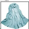 Lenço Coreano de Cor Gradual para Recém-formados Moda Versátil Tendência Lenço Personalizado Jovem Lenço de Chiffon Estampado