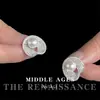 Pendientes de Anillo de Mobius Completamente Incrustados con Circonio, Estilo Vintage de Mediados de Siglo, Artesanía Resistente, Pendientes de Estilo Elegante, Lujo Ligero, Gama Alta