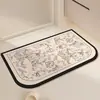 Tapete de Banheiro Simples de Lama de Diatomáceas, Absorvente de Água, Antiderrapante, Secagem Rápida, Fácil de Cuidar, Tapete Fácil de Limpar, Decoração de Entrada, Tapete de Pé Resistente a Manchas