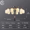 Novo Lustre de Sala de Estar em Estilo Chinês 2024 Novo Estilo Luz de Luxo Atmosférico Estilo Chinês Estilo Zen Lâmpada de Quarto Estudo Sala de Jantar
