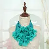 Novo Lenço Feminino Criativo de Chiffon Seda de Gelo, Lenço de Pescoço Multifuncional, Acessório de Moda Floral, Flor de Mão para Dança Quadrada