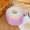 Fio de algodão mercerizado degradê em formato de bolo, fio de oito cabos tecelado à mão, multicolorido, não forma bolinhas, respirável para manta e xale