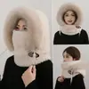 Gorro Bufanda de Cuello Máscara Todo en Uno Invierno Prueba de Frío Ciclismo Cortavientos Gorro de Felpa con Protección para los Oídos Gorro Cálido de Punto