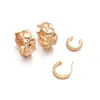 Exquisitas Mancuernillas para Oreja de Estilo Francés Europeo y Americano de Alto Nivel, Elegantes Pinzas para Hélice Auricular Estilo Hong Kong, Pendientes Sencillos y Versátiles para el Día a Día