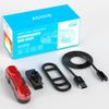 Luz trasera de advertencia para bicicleta de montaña, recargable por USB, venta al por mayor de fábrica, luz LED para ciclismo nocturno