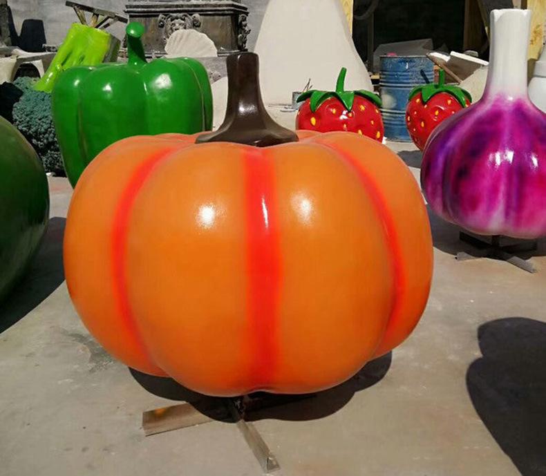 大型景观玻璃钢卡通南瓜雕塑美陈摆件