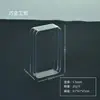 Caja Plástica Transparente Larga Ps para Empaque de Té y Almacenamiento de Póker, Forma Rectangular en Stock, Personalizable con Impresión de Logo
