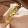 Pulsera de Empuje y Tiro Baifuku de Latón Chapado en Oro de 24 Quilates de Lujo Ligero Gama Alta Dragón y Fénix Lluvia de Meteoros para Mujer Que No Se Desvanece por Mucho Tiempo Venta Caliente en Transmisión en Vivo