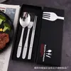 Conjunto Criativo de Talheres de Aço Inoxidável 304, Faca e Garfo Ocidentais Espessados para Bife, Suprimentos de Talheres para Hotel