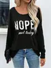 Camiseta de punto negra para uso diario, superventas de Amazon Wish para mujer