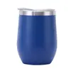 Amazon Cross-border 12ozU Copo de Ovo 304 Aço Inoxidável Camada Dupla Comércio Exterior Barriga Fria Copo Casca de Ovo Vinho Tinto