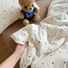 Conjunto de Quatro Peças de Gaze Aeróbica Dupla Camada 100% Algodão Grau A Materno e Infantil Cobertor de Gaze de Algodão Puro Lençol de Cama Conjunto de Três Peças para Dormitório Estudantil