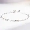 Pulseira de Fada em Prata de Lei S925 para Mulheres, Estilo Ins Versátil, Pulseira Ajustável de Alta Qualidade, Pulseira de Contas DIY com Contas de Buda