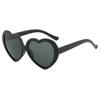 Gafas de sol con forma de corazón para niños y niñas de mediana edad, gafas con montura de corazón para posar, gafas de fotos, gafas de sol de verano para bebés.
