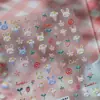 Tensor Retro Encaje Bunny Pegatinas para Uñas Ts-4044 Versátil Relieve Serie Animales de Dibujos Animados Pegatinas para Uñas