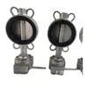 Válvula Borboleta Bipartida de Aço Fundido Elétrica LTD971X-16C Válvula Borboleta de Meio Linha com Orelhas