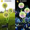Luzes Solares de Jardim, Luzes de Água-Viva de Fibra Óptica Firefly, Luzes de Fogos de Artifício, Luzes Decorativas, Coleção de Luzes Solares de Dente-de-Leão para Jardim