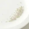 Retenção de cor Prata de lei S925 tubo de posicionamento conta de posicionamento acabamento clipe fixo clipe espaçador plano bead acessórios manuais DIY material