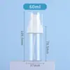 Estoque de Fábrica Parede Grossa 24 Dentes Transparente Pet 60/80/100/120ml Frasco Cosmético Frasco Loção