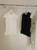 Wgwe2026 Chal de Verano Estilo Coreano Estilo Retro Lunares Encaje Ceñidor de Cintura Cuello Redondo Sin Mangas para Mujer W10057