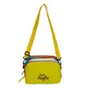 Bolso Cruzado de un Solo Hombro con Bloques de Color Estilo Coreano, Bolso Moderno con Bloques de Color Macarrón de Colores Brillantes para Mujer, Bolso Elegante para Viajes y Uso Diario