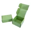 Caja de Avión Extra Dura, Caja de Embalaje de Tres Capas, Caja de Papel Verde, Caja de Embalaje para Cosméticos y Ropa, Caja de Avión Cuadrada al por Mayor