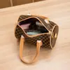 Bolso de Mano Boston Estampado Bloque de Color 2026 Bolsos al por Mayor Bolso de Hombro Estilo Retro Versátil para Viajes Diarios Bolso de Mujer