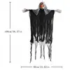 Fantasma Colgante de Halloween Fantasma Femenino Luminoso Sangrante Tul Blanco Calavera de Sangre Casa Embrujada Fiesta Accesorios Decorativos de Terror