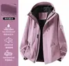 Chaqueta Impermeable Deportiva, Ropa de Trabajo, Chaqueta Cortavientos de Polar Transfronteriza, Forro de Plumas, Chaqueta Tres en Uno Hecha a Medida