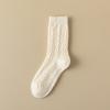 Calcetines de Cachemir para Mujer, de Media Pantorrilla, Forrados de Felpa, Engrosados, Cálidos, Calcetines de Lana Holgados de Color Sólido, Estilo Grueso, Calcetines Térmicos de Felpa para Maternidad para Mujer