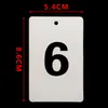 Cartões de Número Placas de Número Universais de Plástico Cartões de Código Numerados com Furos Ferramenta de Aprendizagem de Classificação Sequencial Cartões de Contagem