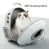 Mochila Transportadora para Gatos y Perros, Mochila Transparente con Burbuja Ventilada para Mascotas, Bolsa de Viaje Plegable Aprobada por Aerolíneas para Gatos Pequeños, Cachorros y Conejos, Transportadora Portátil para Mascotas para Exteriores