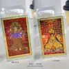 Ouro 999 Oito Santos Padroeiros Thangka Colorido Adesivo para Celular Zodíaco Benmingfo Deus da Riqueza Amuleto Dourado