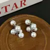 Aretes de Borlas de Perla Blanca Australiana Inspirados en Celebridades para Mujer, Temperamento Único y Hermoso, Aretes de Plata 925, Broqueles y Accesorios para Orejas Modernos