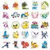 50 Pegatinas de Pokémon Anime Japonés Dibujos Animados de Pokémon Impermeables Decorativas para DIY Pegatinas para Computadora
