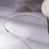 Faixa de Cabelo Fina com Strass para Mulheres, Estilo Transfronteiriço, Strass de Garra em Duas Fileiras, Tiara de Metal Soldada, Acessório de Cabeça Versátil para Encontros Diários e Festas