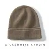 Chapéu 100% Caxemira Outono e Inverno, Chapéu Baotou Casual Macio, Quente, Simples, Moderno e Versátil para Mulheres