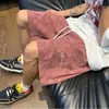 Shorts de Verano Rosas Bordados para Hombre 2026 Nueva Marca Americana de Moda Ropa Exterior Juvenil Holgados Casuales de Longitud Media Pantalones de Cinco Puntos